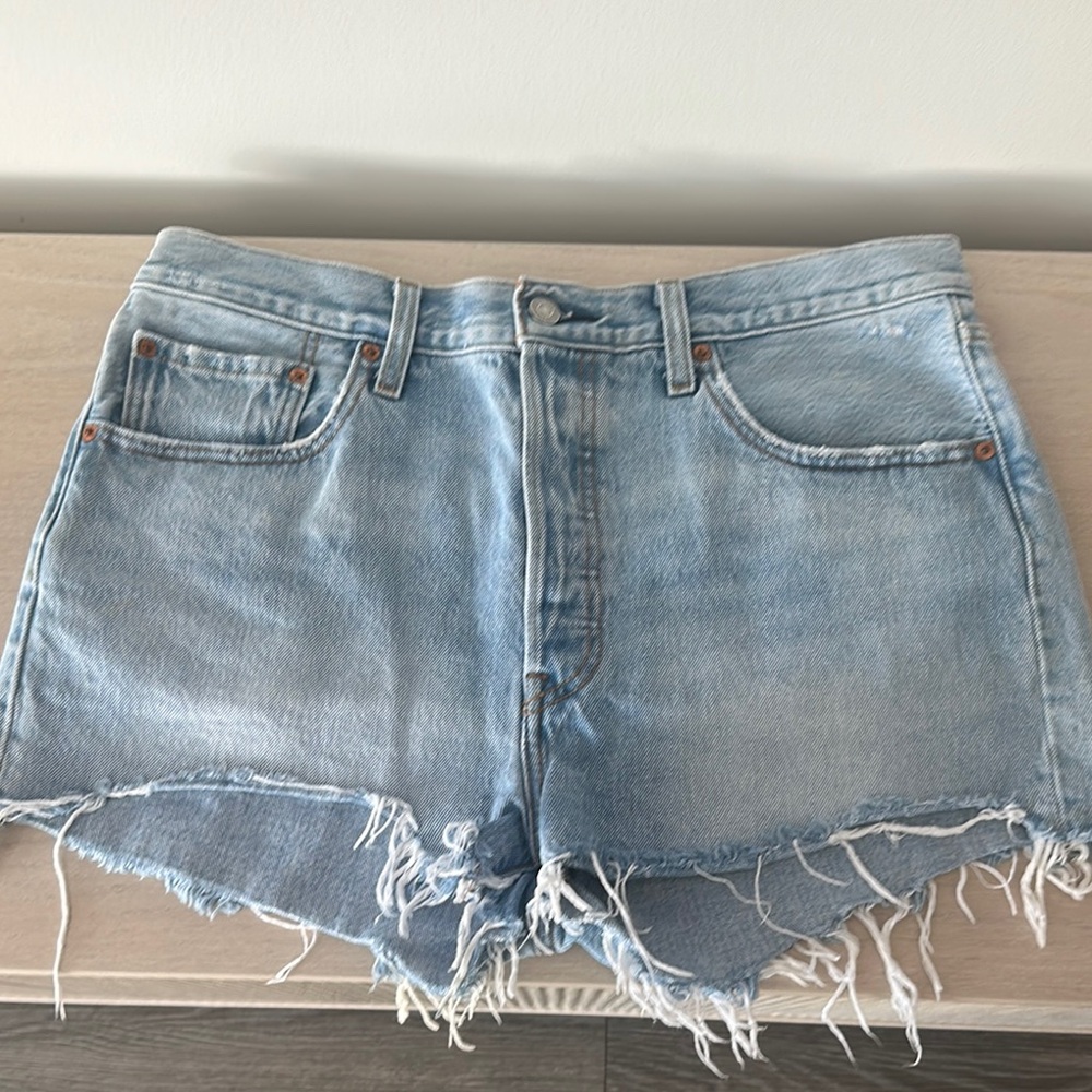 Light Blue Denim Women's Shorts